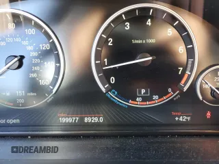 2013 BMW 7 Series 750Li with VIN WBAYE8C53DD132823, listed as a Copart auction lot 46090795 with 199,977 mi miles and Salvage title. Bid and sale history available at DreamBid. Image 9.