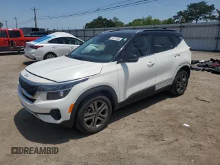 2023 Kia Seltos S with VIN KNDEU2AA1P7413317, listed as a Copart auction lot 56473035 with 27,186 mi miles and Salvage title. Bid and sale history available at DreamBid. Image 1.