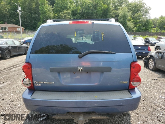 2008 Dodge Durango SLT with VIN 1D8HB48N08F146218, listed as a Copart auction lot 58905035 with 191,925 mi miles and Salvage title. Bid and sale history available at DreamBid. Image 6.