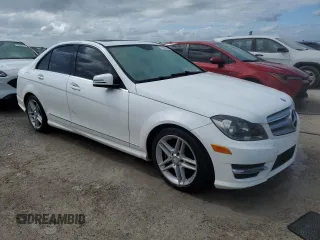 2013 Mercedes-Benz C 350 Sport with VIN WDDGF5HB1DR300170, listed as a Copart auction lot 75082104 with Not Provided miles and Non Repairable. Bid and sale history available at DreamBid. Image 4.