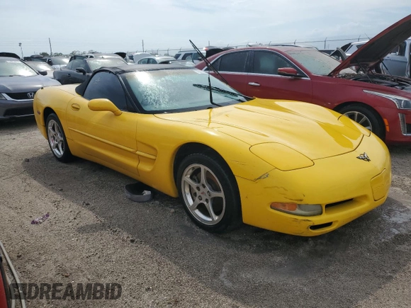 2002 Chevrolet Corvette with VIN 1G1YY32G325108585, listed as a Copart auction lot 75014384 with 76,856 mi miles and Non Repairable. Bid and sale history available at carsss.com. Image 4.