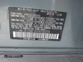 2009 Subaru Forester X с VIN JF2SH63689H780219, выставлен на аукционе IAAI как лот 42202790 с пробегом 188 288 миль миль и . История ставок и продаж доступна на DreamBid. Изображение 9.
