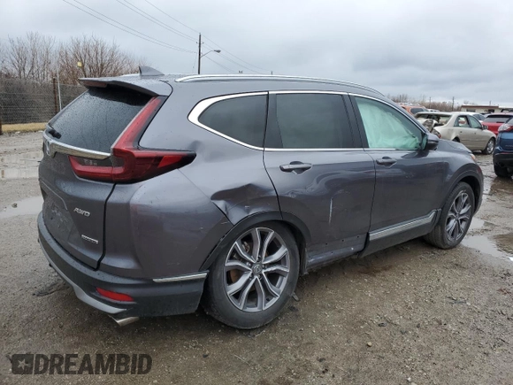 2021 Honda CR-V Touring with VIN 2HKRW2H92MH661638, listed as a Copart auction lot 47449695 with 63,106 mi miles and Salvage Title. Bid and sale history available at carsss.com. Image 3.