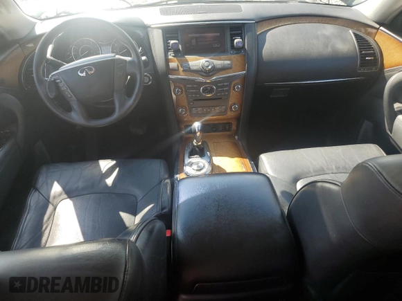2012 Infiniti QX56 8-passenger with VIN JN8AZ2ND2C9716291, listed as a Copart auction lot 71990704 with 79,241 mi miles and Salvage Title. Bid and sale history available at carsss.com. Image 8.