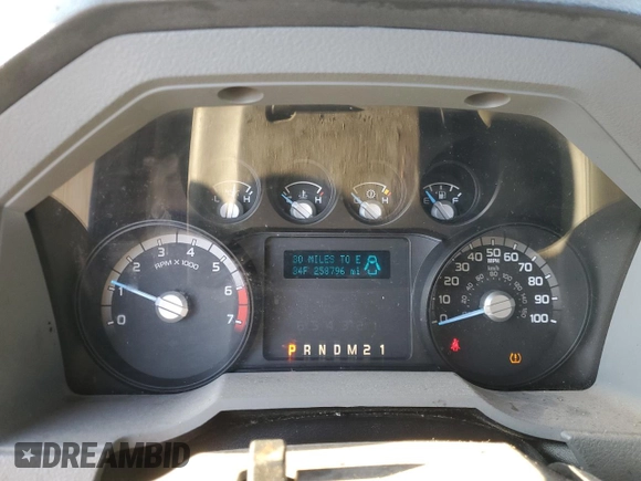 2015 Ford F-250 XL with VIN 1FDBF2A62FEC96054, listed as a Copart auction lot 45767965 with 258,796 mi miles and Salvage title. Bid and sale history available at DreamBid. Image 9.