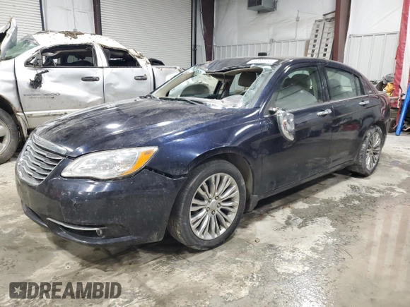 2012 Chrysler 200 Limited with VIN 1C3CCBCB6CN306239, listed as a Copart auction lot 44893155 with 155,683 mi miles and Salvage Title. Bid and sale history available at carsss.com. Image 1.