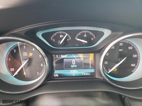 2017 Buick Envision Essence with VIN LRBFXBSA7HD102504, listed as a Copart auction lot 82858944 with 61,339 mi miles and Salvage Title. Bid and sale history available at carsss.com. Image 9.