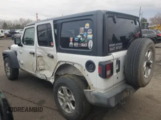 2019 Jeep Wrangler Unlimited Sport with VIN 1C4HJXDG0KW506153, listed as a Copart auction lot 42191625 with 81,954 mi miles and Salvage title. Bid and sale history available at DreamBid. Image 2.