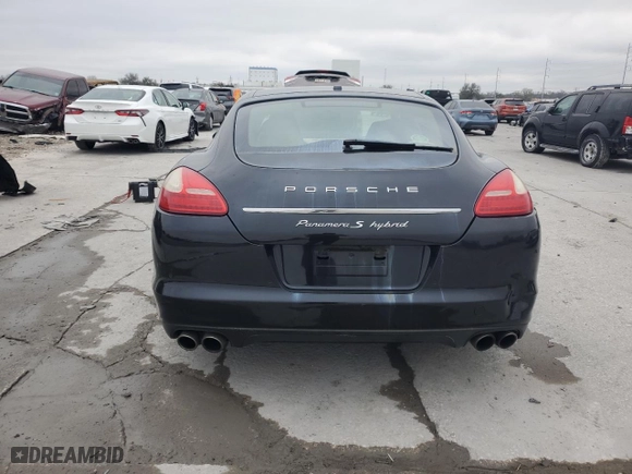 2012 Porsche Panamera S Hybrid with VIN WP0AD2A73CL045159, listed as a Copart auction lot 46129455 with 55,432 mi miles and Salvage Title. Bid and sale history available at carsss.com. Image 6.