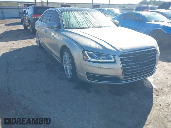 2015 Audi A8 3.0T with VIN WAU3GAFD5FN034341, listed as a IAAI auction lot 40892275 with 87,713 mi miles and . Bid and sale history available at DreamBid. Image 1.