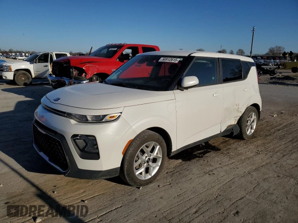 2020 Kia Soul S with VIN KNDJ23AUXL7057528, listed as a Copart auction lot 50912615 with 85,037 mi miles and Salvage Title. Bid and sale history available at carsss.com. Image 1.