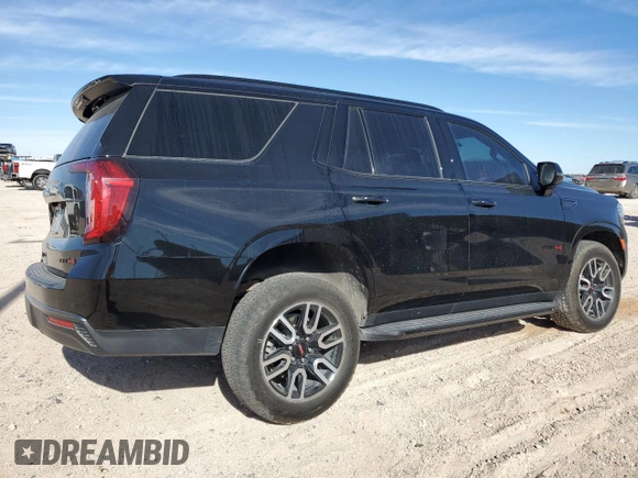 2023 GMC Yukon AT4 with VIN 1GKS2CKD3PR104271, listed as a Copart auction lot 86641834 with 25,636 mi miles and Salvage Title. Bid and sale history available at carsss.com. Image 3.