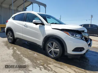 2021 Honda HR-V EX with VIN 3CZRU6H57MM727504, listed as a Copart auction lot 48672745 with 46,596 mi miles and Salvage Title. Bid and sale history available at carsss.com. Image 4.