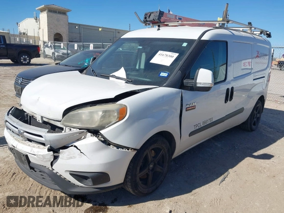 2017 Ram ProMaster City Cargo Van Tradesman SLT with VIN ZFBERFBB7H6D87755, listed as a IAAI auction lot 41678300 with 182,587 mi miles. Bid and sale history available at carsss.com. Image 17.