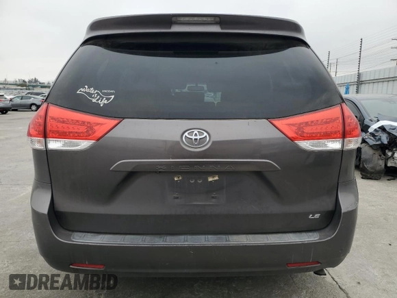 2012 Toyota Sienna LE AAS with VIN 5TDKK3DC0CS242667, listed as a Copart auction lot 65041005 with 196,322 mi miles and Clean title. Bid and sale history available at DreamBid. Image 6.