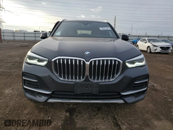 2023 BMW X5 sDrive40i with VIN 5UXCR4C02P9P50509, listed as a Copart auction lot 43577845 with 40,446 mi miles and Salvage Title. Bid and sale history available at carsss.com. Image 5.