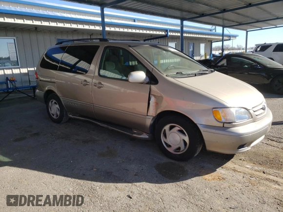 2002 Toyota Sienna LE with VIN 4T3ZF13C42U474033, listed as a Copart auction lot 45404675 with 186,920 mi miles and Salvage Title. Bid and sale history available at carsss.com. Image 4.