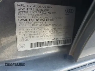 2014 Audi allroad A4 Premium Plus with VIN WA1UFAFL9EA158758, listed as a Copart auction lot 51642005 with 125,794 mi miles and Salvage Title. Bid and sale history available at DreamBid. Image 13.