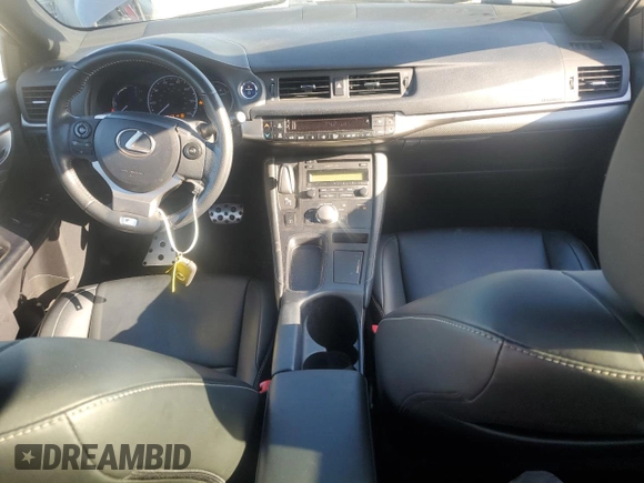 2015 Lexus CT 200h with VIN JTHKD5BH8F2243838, listed as a Copart auction lot 49727745 with 107,813 mi miles and Salvage title. Bid and sale history available at DreamBid. Image 8.
