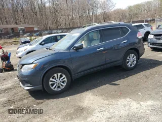 2016 Nissan Rogue SV with VIN KNMAT2MVXGP667494, listed as a Copart auction lot 50709485 with 70,187 mi miles and Salvage Title. Bid and sale history available at carsss.com. Image 1.