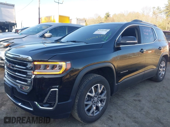 2021 GMC Acadia SLT z VIN 1GKKNULS6MZ128487, wystawiony jako IAAI lot #41918386 z przebiegiem 57 426 mil mil oraz . Historia ofert i sprzedaży dostępna na DreamBid. Obrazek 2.