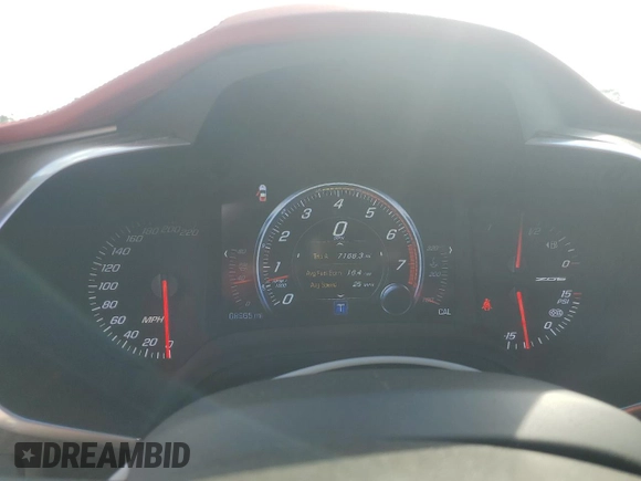 2017 Chevrolet Corvette Z06 2LZ with VIN 1G1YR2D61H5600116, listed as a Copart auction lot 76801114 with 68,965 mi miles and Salvage Title. Bid and sale history available at carsss.com. Image 9.