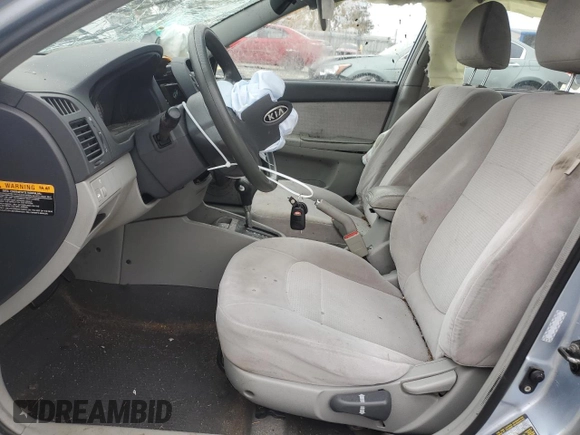 2007 Kia Spectra EX z VIN KNAFE121775433641, wystawiony jako Copart lot #78856554 z przebiegiem 180 272 mil mil oraz Szkoda całkowita • Salvage title. Historia ofert i sprzedaży dostępna na DreamBid. Obrazek 7.