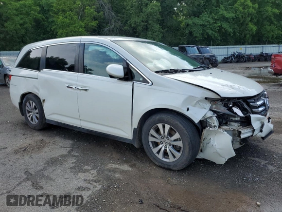 2015 Honda Odyssey EX with VIN 5FNRL5H4XFB022780, listed as a Copart auction lot 54724545 with Not Provided miles and Salvage Title. Bid and sale history available at DreamBid. Image 4.