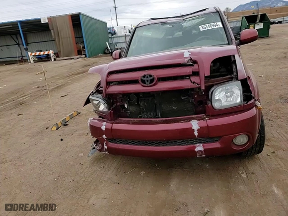 2005 Toyota Tundra Ltd with VIN 5TBDT48195S490352, listed as a Copart auction lot 86346994 with 140,381 mi miles and Non Repairable. Bid and sale history available at carsss.com. Image 11.