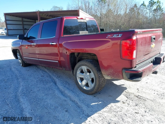 2017 Chevrolet Silverado 1500 LTZ with VIN 3GCUKSEC6HG182143, listed as a IAAI auction lot 41596135 with 169,120 mi miles. Bid and sale history available at carsss.com. Image 3.