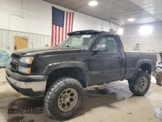 2005 Chevrolet Silverado 1500 Z71 with VIN 1GCEK14T05Z289135, listed as a Copart auction lot 84499504 with 128,562 mi miles and Salvage Title. Bid and sale history available at DreamBid. Image 1.