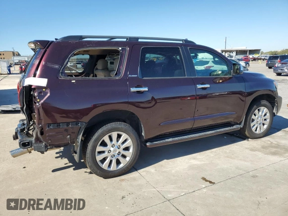 2016 Toyota Sequoia Platinum with VIN 5TDDW5G17GS138458, listed as a Copart auction lot 78431964 with 168,137 mi miles and Salvage Title. Bid and sale history available at carsss.com. Image 3.
