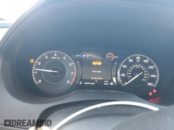 2021 Acura RDX Technology with VIN 5J8TC1H55ML004531, listed as a Copart auction lot 45998275 with 43,996 mi miles and Salvage title. Bid and sale history available at DreamBid. Image 9.
