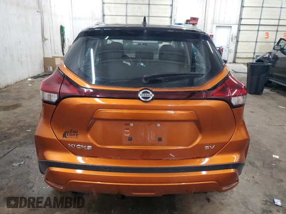 2021 Nissan Kicks SV with VIN 3N1CP5CV6ML502956, listed as a Copart auction lot 51616705 with 60,712 mi miles and Salvage Title. Bid and sale history available at carsss.com. Image 6.