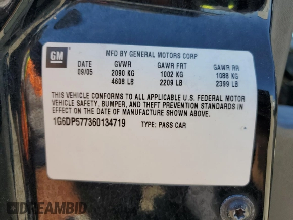 2006 Cadillac CTS with VIN 1G6DP577360134719, listed as a Copart auction lot 71036014 with 167,870 mi miles and Salvage Title. Bid and sale history available at carsss.com. Image 12.