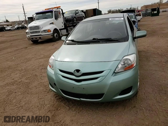 2008 Toyota Yaris with VIN JTDBT923184029555, listed as a Copart auction lot 50807755 with 98,072 mi miles and Salvage Title. Bid and sale history available at DreamBid. Image 10.
