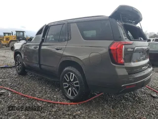 2021 GMC Yukon AT4 with VIN 1GKS2CKD8MR299277, listed as a Copart auction lot 47027565 with 54,806 mi miles and Salvage Title. Bid and sale history available at carsss.com. Image 2.