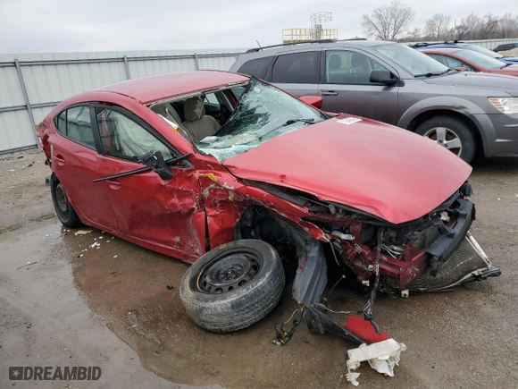 2017 Mazda Mazda3 4-Door Sport with VIN 3MZBN1U73HM121862, listed as a Copart auction lot 43249245 with 0 mi miles and Salvage Title. Bid and sale history available at carsss.com. Image 4.