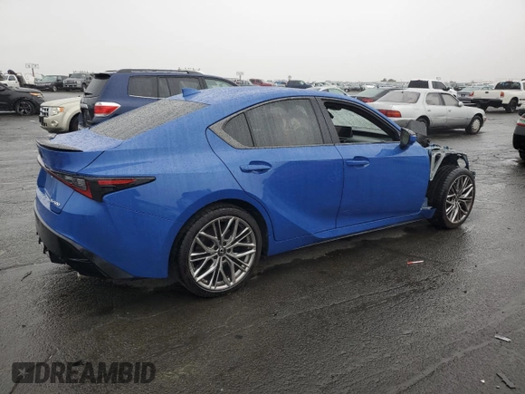 2022 Lexus IS 500 F Sport Performance z VIN JTHAP1D21N5001944, wystawiony jako Copart lot #79621404 z przebiegiem 19 921 mil mil oraz Szkoda całkowita • Salvage title. Historia ofert i sprzedaży dostępna na DreamBid. Obrazek 3.
