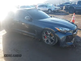 2021 Kia Stinger GT1 with VIN KNAE45LC9M6087913, listed as a IAAI auction lot 41667551 with Not Provided miles and . Bid and sale history available at carsss.com. Image 1.