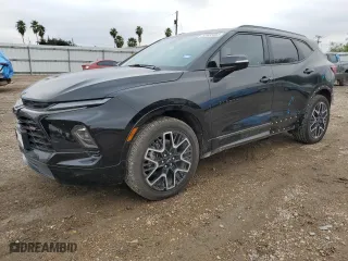 2024 Chevrolet Blazer RS with VIN 3GNKBERSXRS145967, listed as a Copart auction lot 82835454 with 21,750 mi miles and Salvage Title. Bid and sale history available at carsss.com. Image 1.