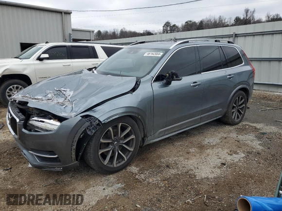 2019 Volvo XC90 Momentum with VIN YV4A22PK7K1416817, listed as a Copart auction lot 46162055 with 196,781 mi miles and Salvage Title. Bid and sale history available at carsss.com. Image 1.