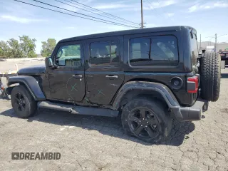 2021 Jeep Wrangler Unlimited Sahara с VIN 1C4HJXEG5MW731203, выставлен на аукционе Copart как лот 58005355 с пробегом 57 559 миль миль и Списание • Salvage title. История ставок и продаж доступна на DreamBid. Изображение 2.