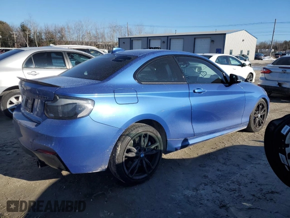 2016 BMW 2 Series M235i xDrive with VIN WBA1J9C55GV371825, listed as a Copart auction lot 42714675 with 86,108 mi miles and Salvage Title. Bid and sale history available at carsss.com. Image 3.