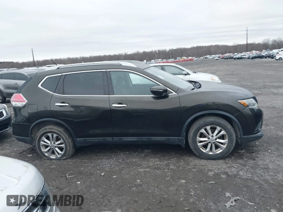 2014 Nissan Rogue SV with VIN 5N1AT2MV7EC863411, listed as a IAAI auction lot 41099324 with 163,763 mi miles. Bid and sale history available at carsss.com. Image 13.