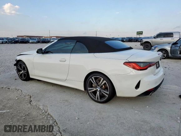 2021 BMW 4 Series 430i with VIN WBA23AT02MCG80425, listed as a Copart auction lot 59020905 with 32,198 mi miles and Salvage title. Bid and sale history available at DreamBid. Image 2.