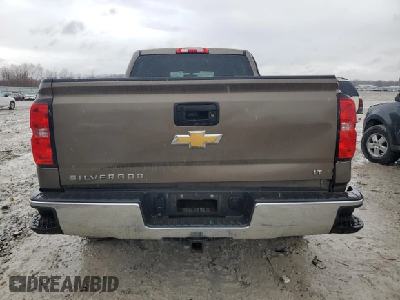 2015 Chevrolet Silverado 1500 LT with VIN 1GCUKREC5FF202602, listed as a Copart auction lot 48587875 with 160,056 mi miles and Clean Title. Bid and sale history available at DreamBid. Image 6.