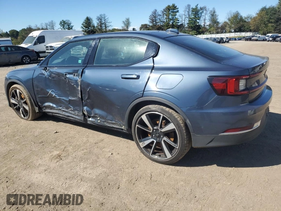 2021 Polestar 2 Launch Edition with VIN LPSED3KAXML019198, listed as a Copart auction lot 65857754 with 114,875 mi miles and Salvage Title. Bid and sale history available at carsss.com. Image 2.