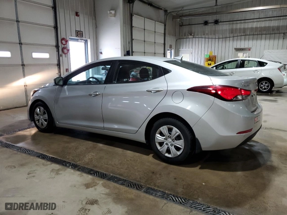 2016 Hyundai Elantra SE with VIN 5NPDH4AE8GH787238, listed as a Copart auction lot 53942105 with 92,324 mi miles and Salvage Title. Bid and sale history available at carsss.com. Image 2.