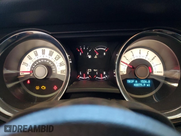 2011 Ford Mustang GT with VIN 1ZVBP8FF7B5153654, listed as a Copart auction lot 81257634 with 48,879 mi miles and Salvage Title. Bid and sale history available at DreamBid. Image 9.